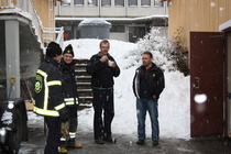 Talkooväkeä tauolla.