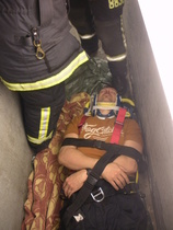 Potilas rankalaudalla valmiina nostoon.