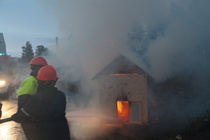 Syysleiri 2015 Rakennuspalon sammutus.